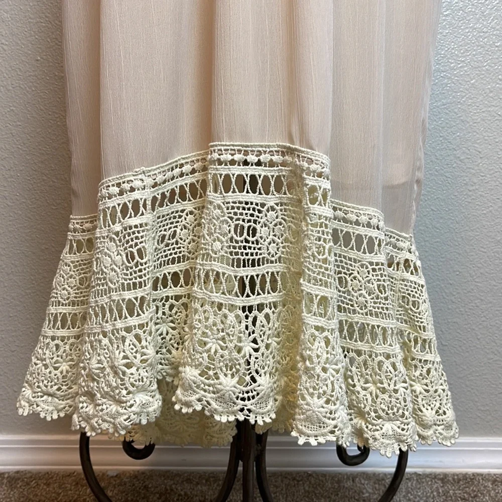 Audrey 3+1 Cream Lace Maxi Dress - Picture 3 of 6